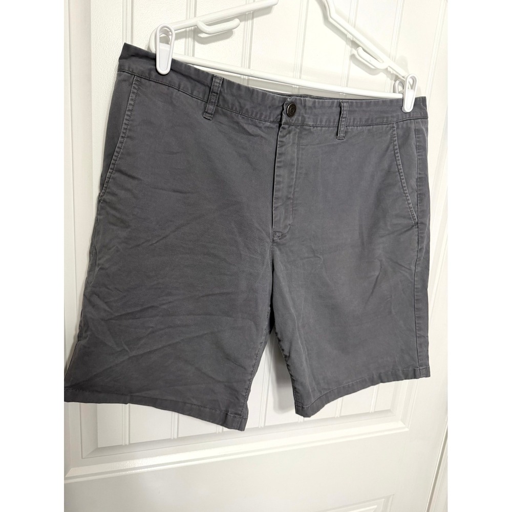 Bonobos Chino Shorts Mens 38 Gray Stretch Flat Front Casual Summer